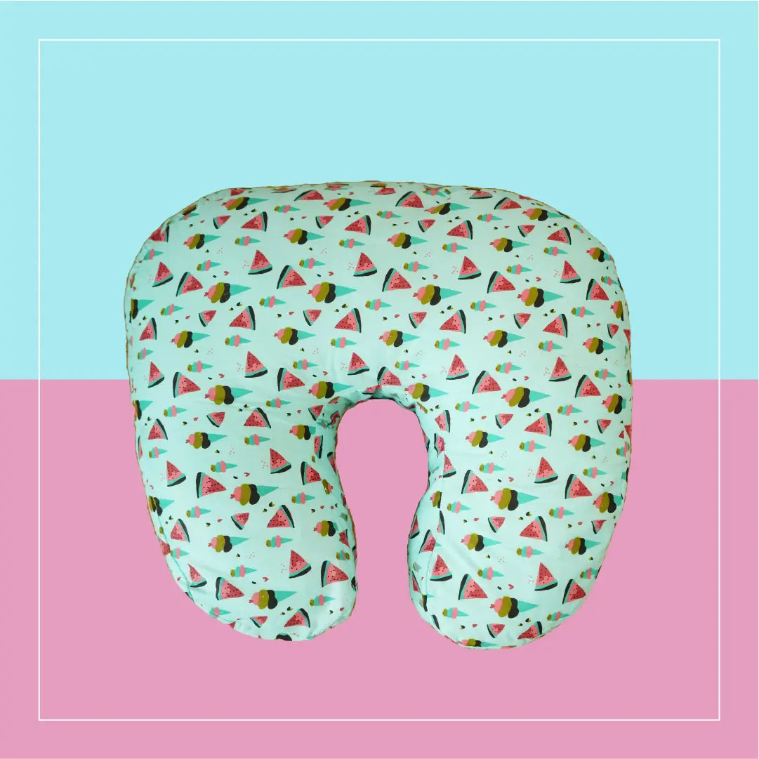 Green Watermelon Feeding Pillow