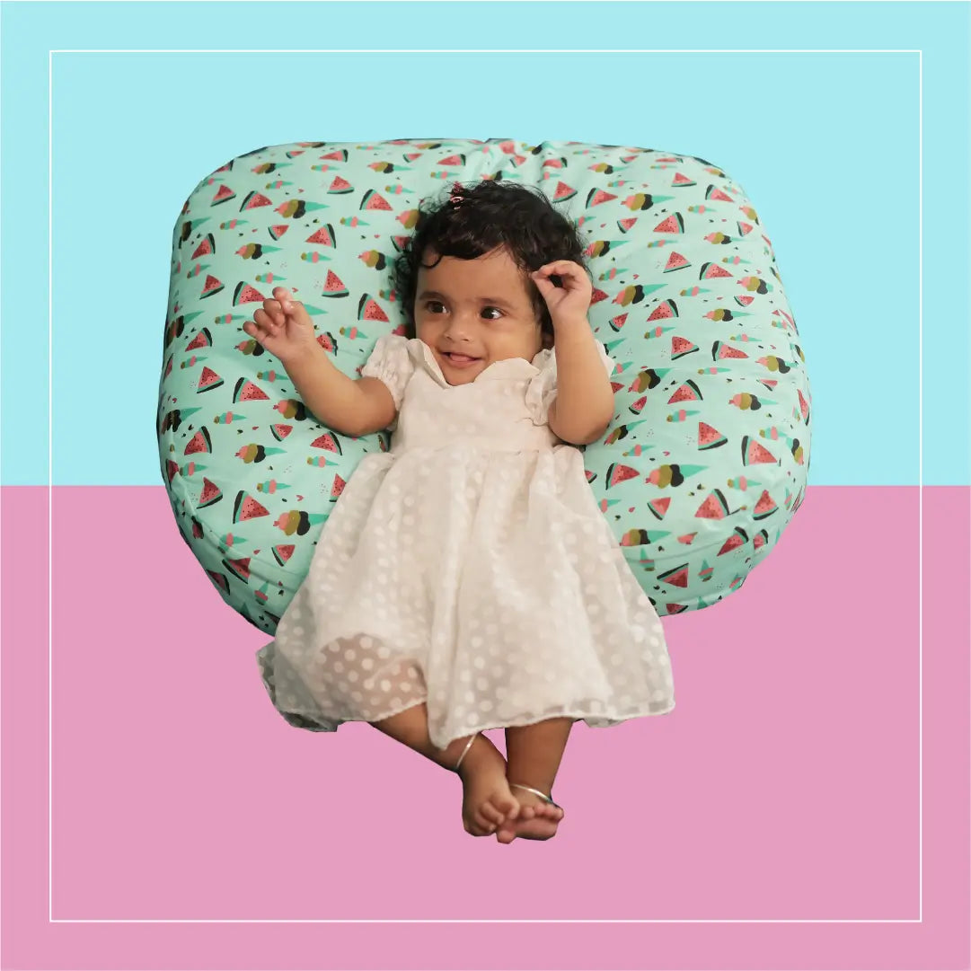 Green Watermelon Feeding Pillow