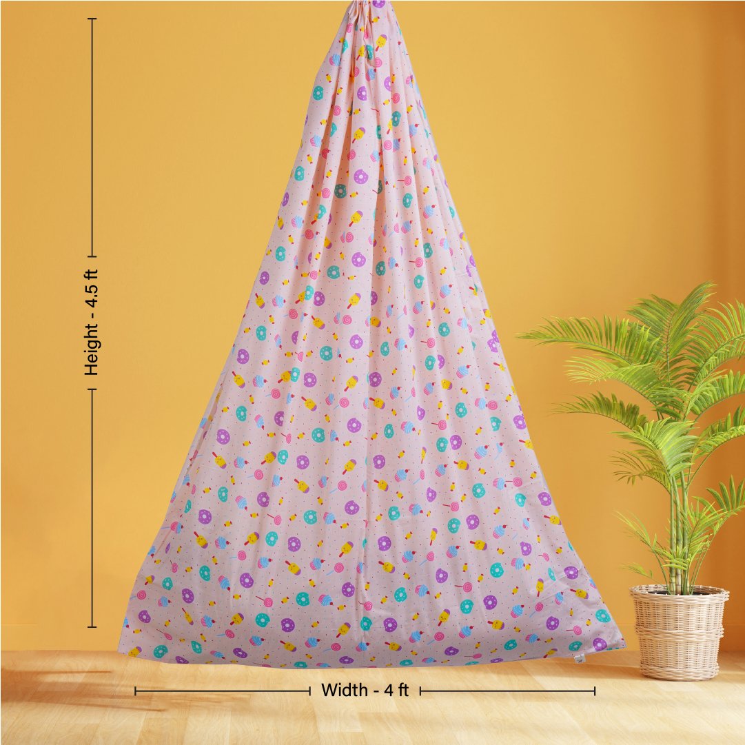 Peach Donut & Cupcake Cradle with & Wall Hanger Set
