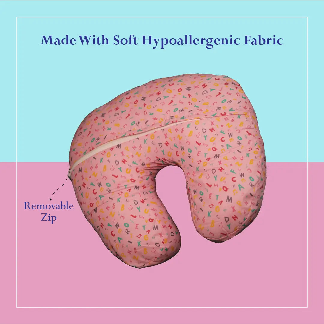 Pink  Alphabet Feeding Pillow