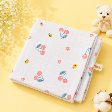 Premium Muslin Swaddle - Cherry Blossom