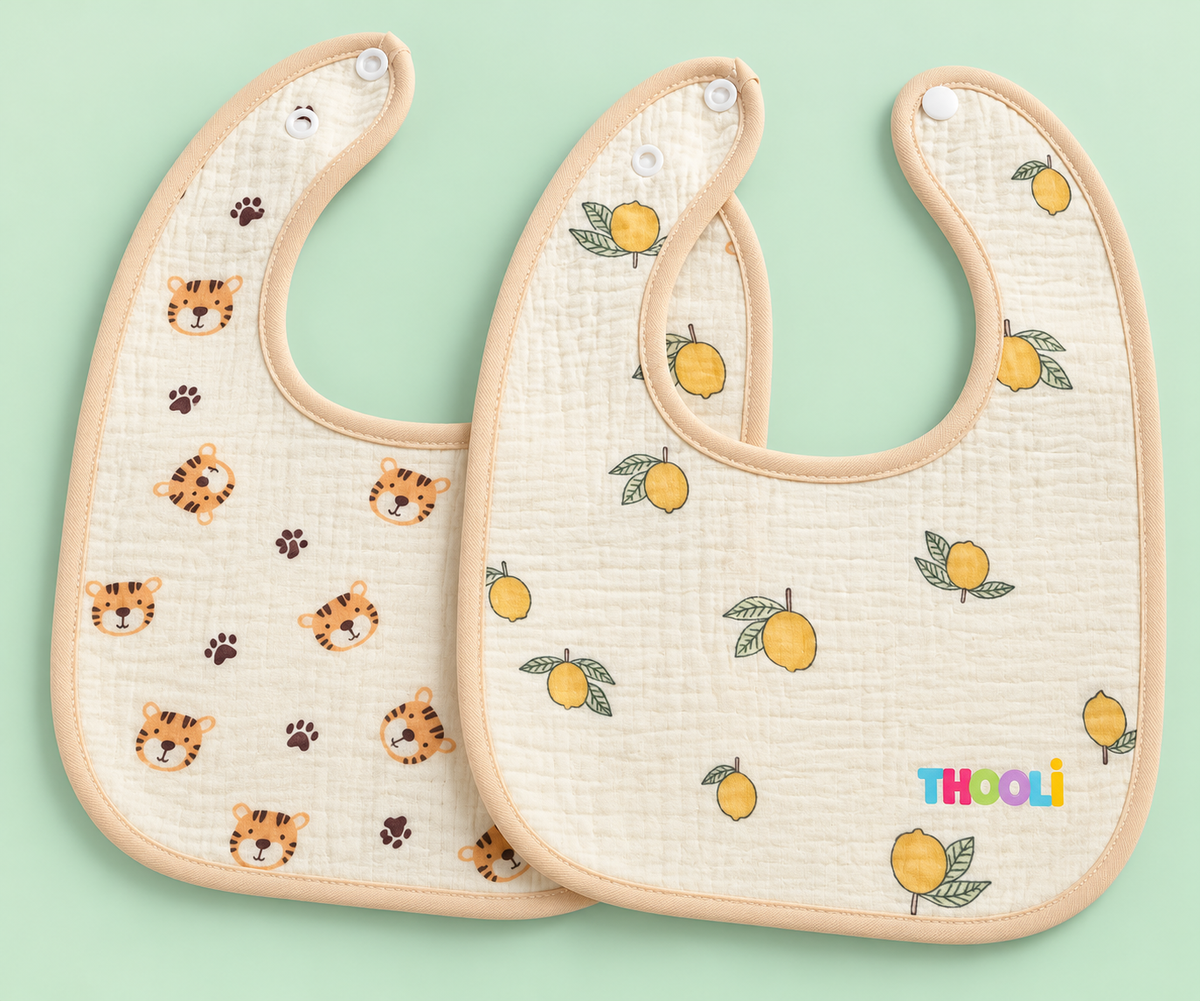 Bibs- Tiger& Lemon ( Pack of 2)