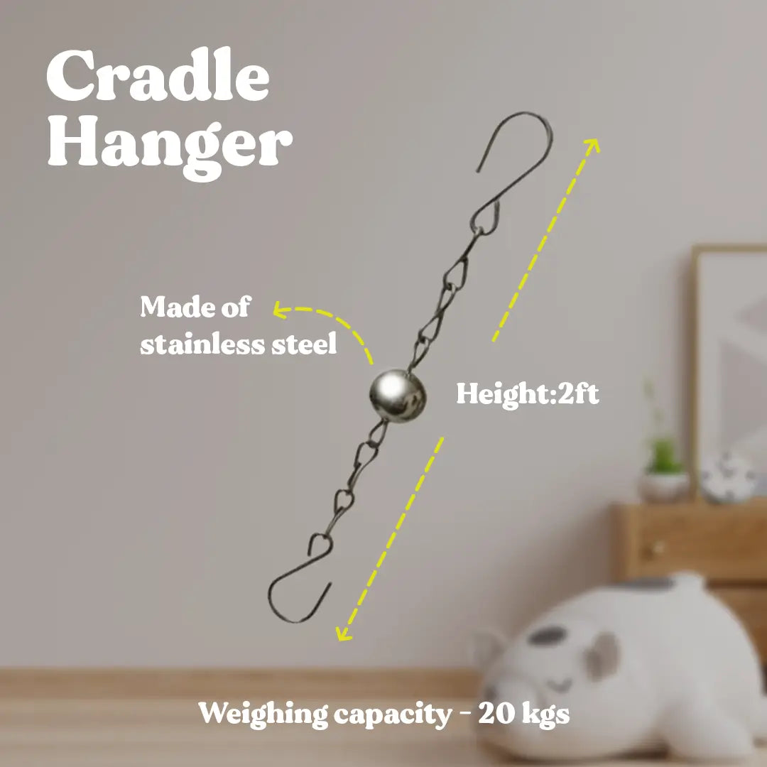 White Panda Cradle Set