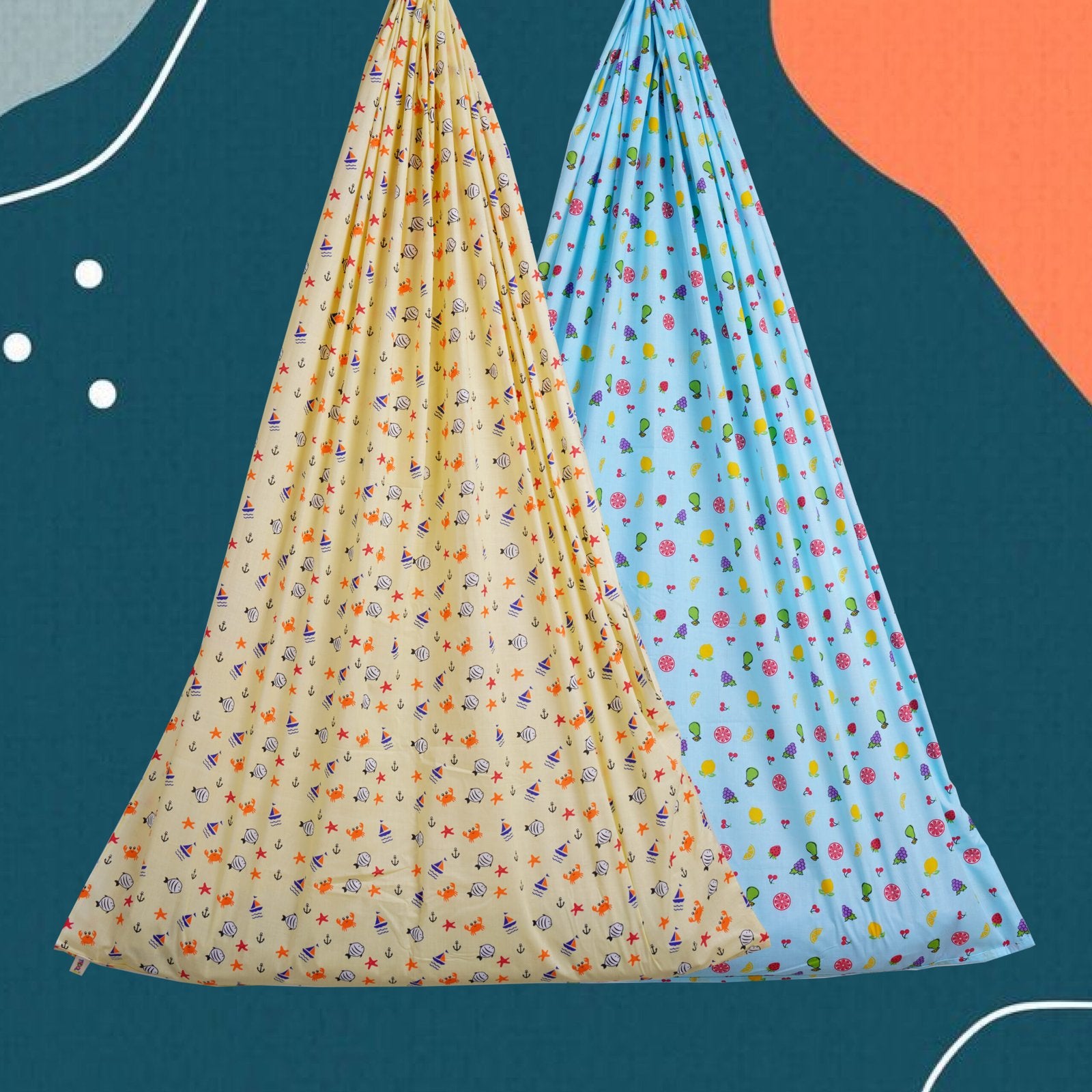 Yellow Sea & Blue Fruit Cradle Combo