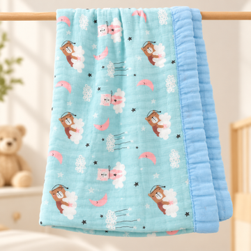 Large Muslin SheepWorld Blanket- 110*110cm