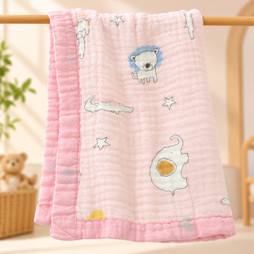 Large Muslin Jungle Blanket- 110*110cm