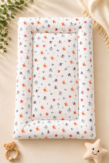 Soft Cozy Cradle Bed- White Ocean World