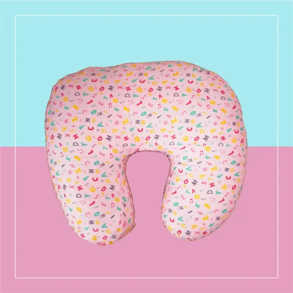 Pink  Alphabet Feeding Pillow