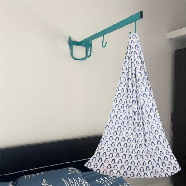 Blue Penguin Cradle with & Wall Hanger Set