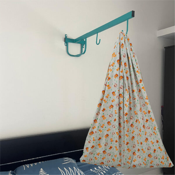 Grey Jungle Cradle with & Wall Hanger Set