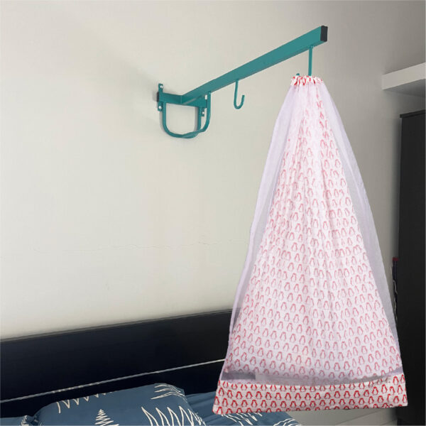 Pink Penguin Cradle with Net & Wall Hanger Set