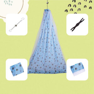 Blue Panda Cradle Set