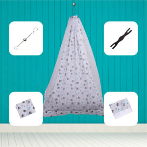 White Panda Cradle Set