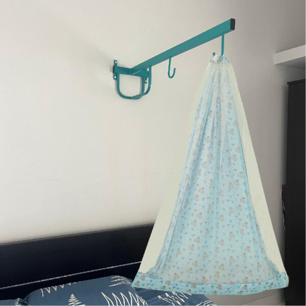 Blue Baby Elephant with Net & Wall Hanger Set