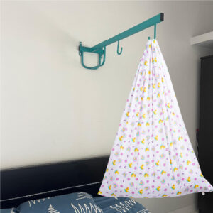 White Baby Duck & Rainbow Cradle with & Wall Hanger Set