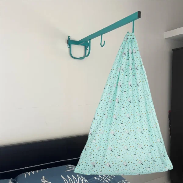 Green Elephant & Cloud Cradle with & Wall Hanger Set