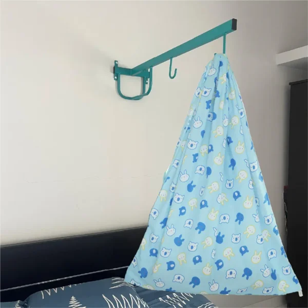 Blue Bunny Cradle with & Wall Hanger Set