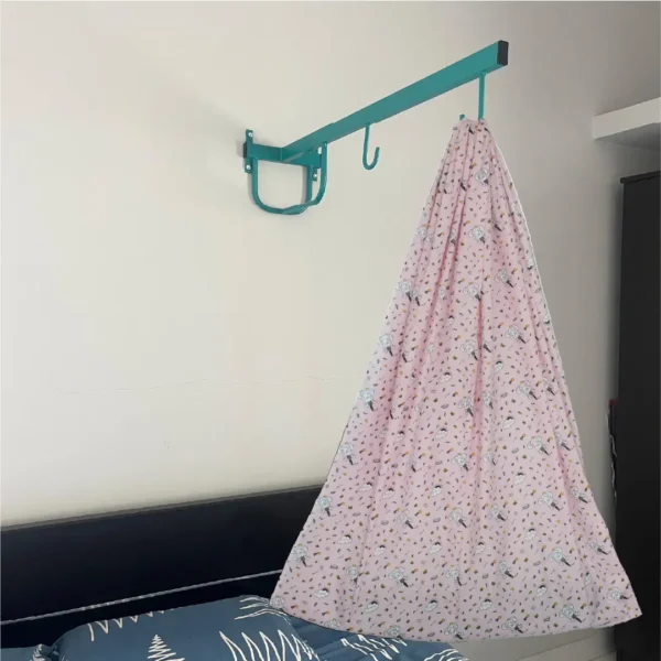 Pink Elephant & Cloud Cradle with & Wall Hanger Set