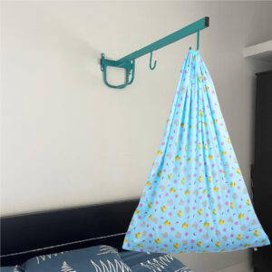Blue Baby Duck & Rainbow Cradle with & Wall Hanger Set