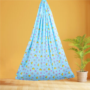 Blue Baby Duck & Rainbow Cradle