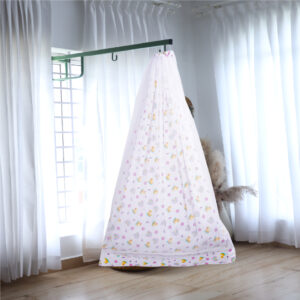 White Baby Duck & Rainbow Cradle with Net and Window Hanger Set