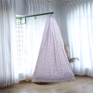 Grey Baby Duck & Rainbow Cradle with Net and Window Hanger Set