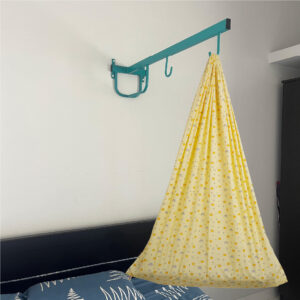 Yellow Crown & Rainbow Cradle with & Wall Hanger Set