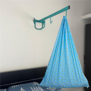 Blue Crown & Rainbow Cradle with & Wall Hanger Set