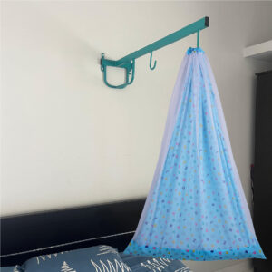 Blue Teddy & Alphabet Cradle with Net & Wall Hanger Set