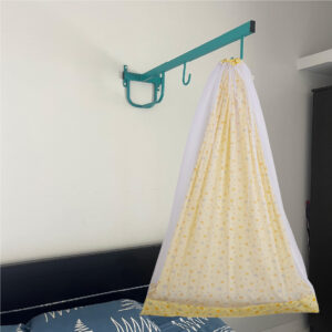 Yellow Crown & Rainbow Cradle with Net & Wall Hanger Set