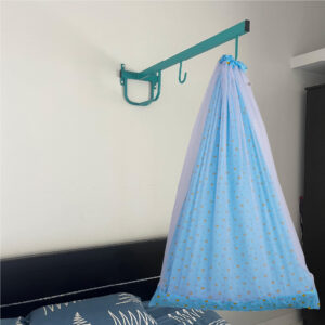 Blue Crown & Rainbow Cradle with Net & Wall Hanger Set