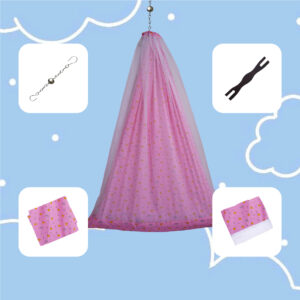 Pink Crown & Rainbow Cradle Set