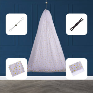 White Crown & Rainbow Cradle Set
