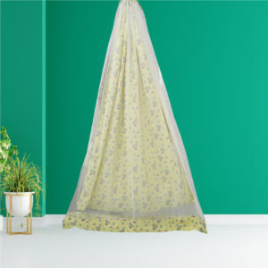 Yellow Baby Elephant Cradle With Net