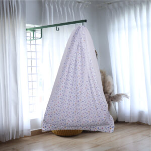 White Car Cradle with Net and Window Hanger Set