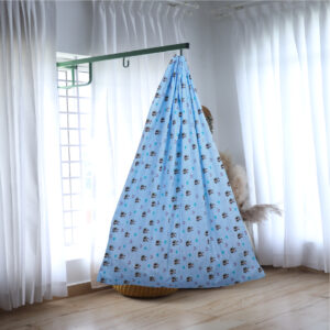 Blue Panda Cradle with Window Hanger Set
