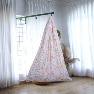 White Alphabet Cradle with Window Hanger Set