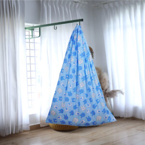 Blue Bunny Cradle  and Window Hanger Set