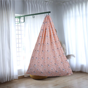 Peach Elephant Cloud Cradle  and Window Hanger Set