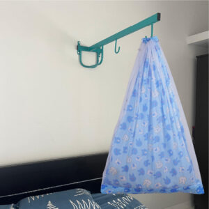 Blue Bunny Cradle with Net & Wall Hanger Set