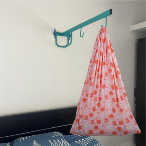 Peach Bunny Cradle with & Wall Hanger Set