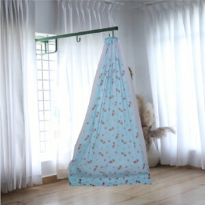 Blue Royal Prince Cradle with Net and Window Hanger Set