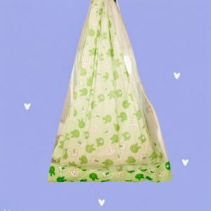 Green Bunny Cradle With Net
