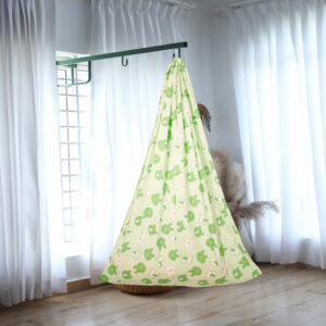 Green Bunny Cradle with Window Hanger Set